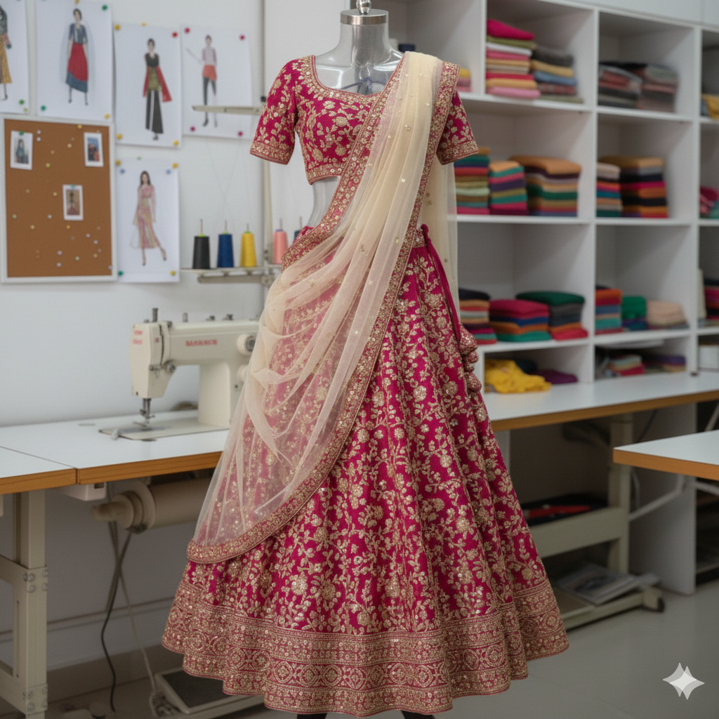 Lehenga Choli Stitching Kundapura - Bridal lehenga tailoring